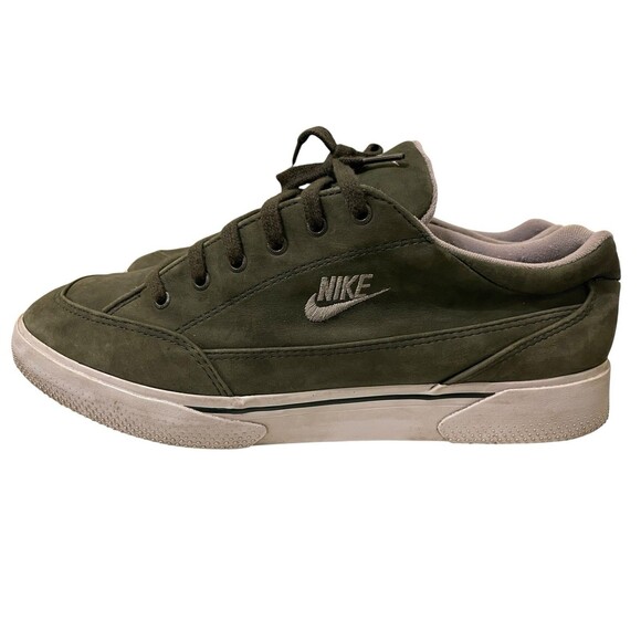RARE Vintage Nike 1997 GTS Canvas Green Tennis Skate Shoes Sneakers Size 12 USA main image 11